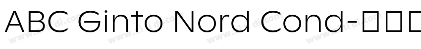 ABC Ginto Nord Cond字体转换